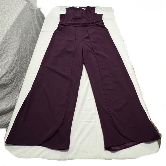 woman purple jumpsuit dress brand shelby & palmer size 16 - Picture 1 of 10